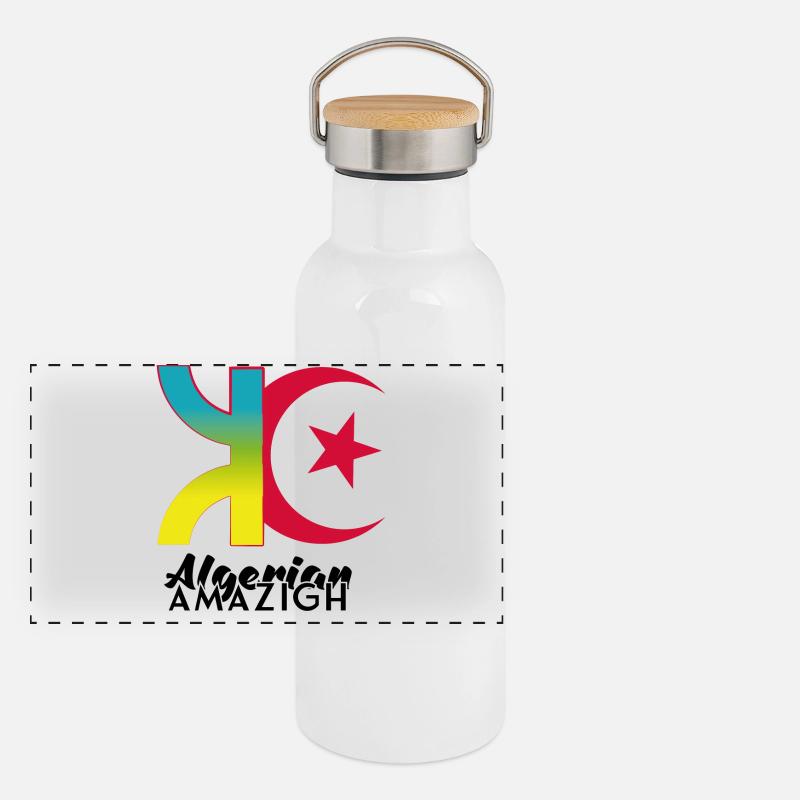 Panorama Thermosflasche mit Bambusdeckel