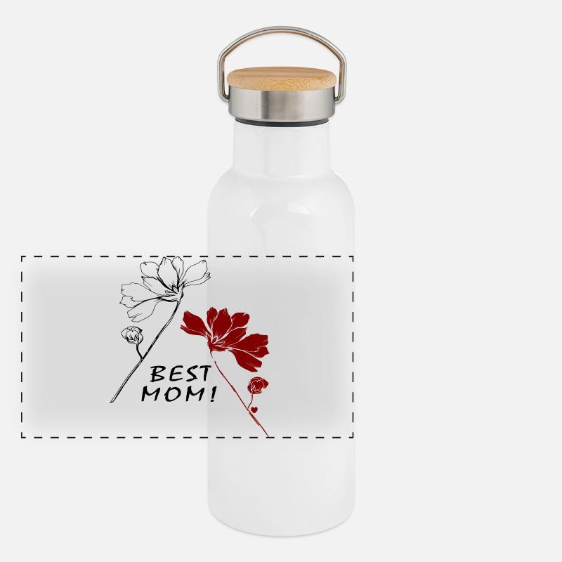 Best Mom Panorama Thermosflasche mit Bambusdeckel