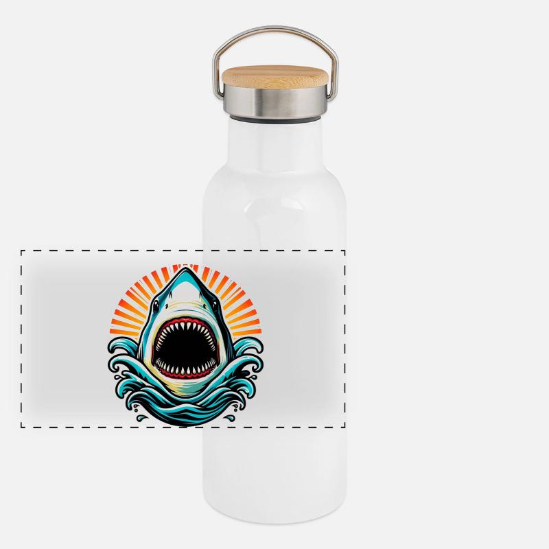 Hai Panorama Thermosflasche mit Bambusdeckel