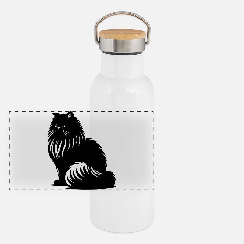 Chat persan - Persan Gourde isotherme avec bouchon en bambou
