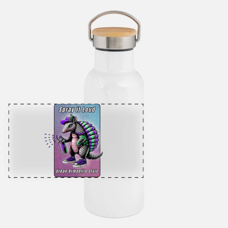 Spray it Loud – Urban Armadillo Panorama Thermosflasche mit Bambusdeckel