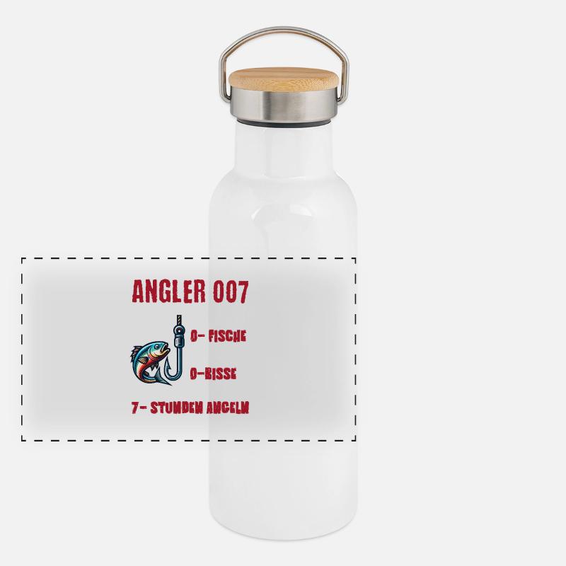 Panorama Thermosflasche mit Bambusdeckel