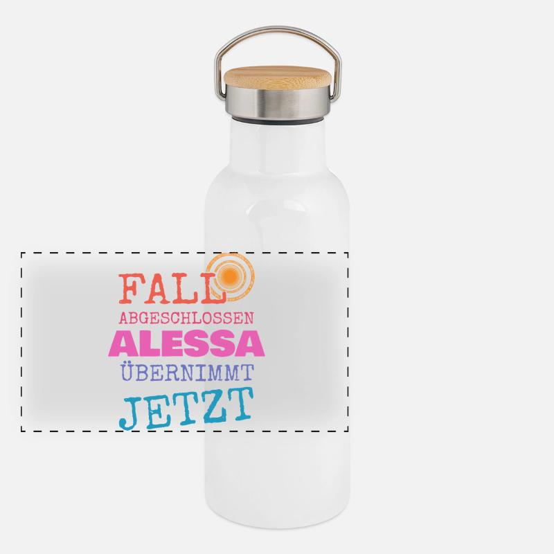Alessa as a given name Panoramic Thermal Bottle with Bamboo Lid