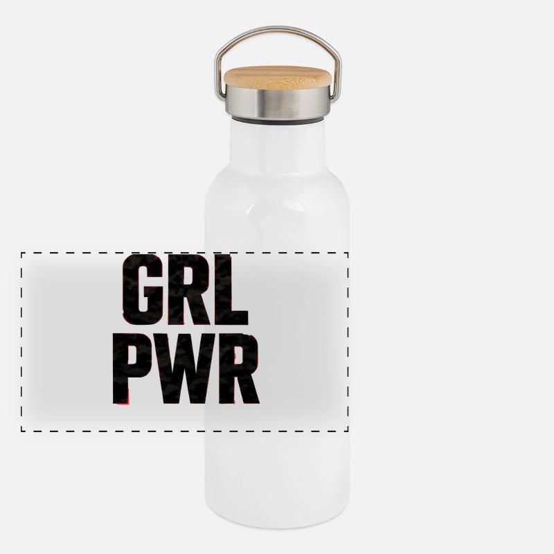 Panorama Thermosflasche mit Bambusdeckel