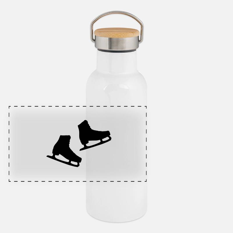 Panorama Thermosflasche mit Bambusdeckel
