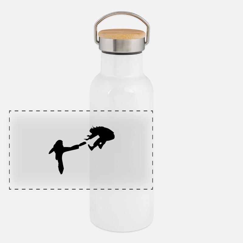 Kampf Panorama Thermosflasche mit Bambusdeckel