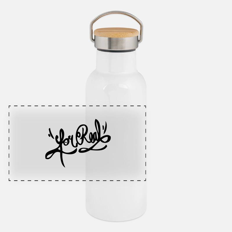 For Real Panorama Thermosflasche mit Bambusdeckel