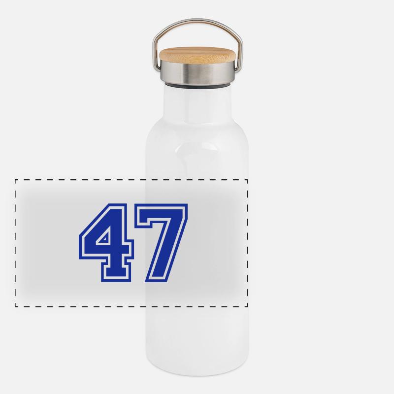 47 Panorama Thermosflasche mit Bambusdeckel