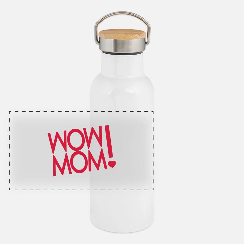 Panorama Thermosflasche mit Bambusdeckel