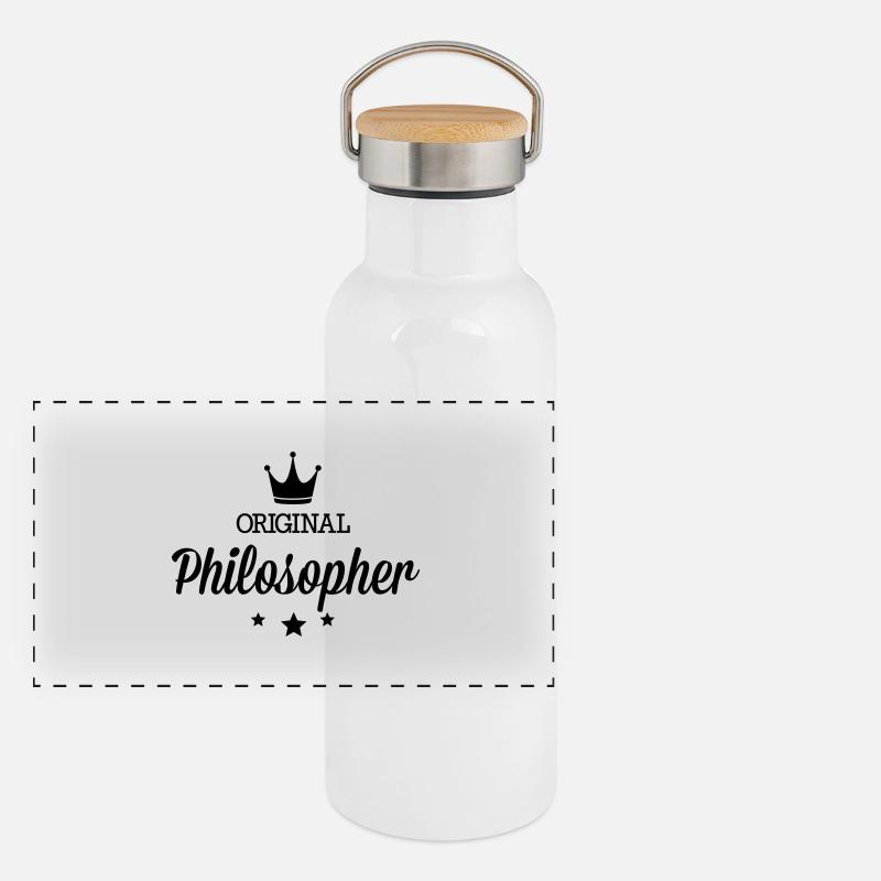 Original three star deluxe philosopher Panoramic Thermal Bottle with Bamboo Lid