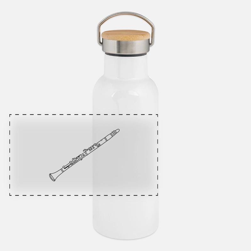 Clarinet Panorama Thermosflasche mit Bambusdeckel