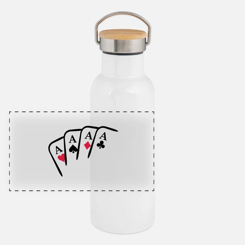 As Design Karten Panorama Thermosflasche mit Bambusdeckel