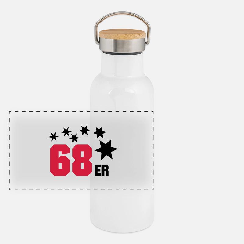 `68 Gourde isotherme avec bouchon en bambou