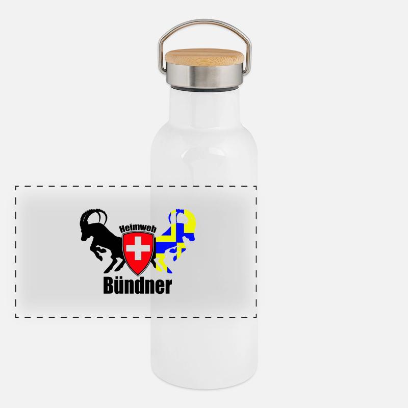 homesick bündner Panoramic Thermal Bottle with Bamboo Lid