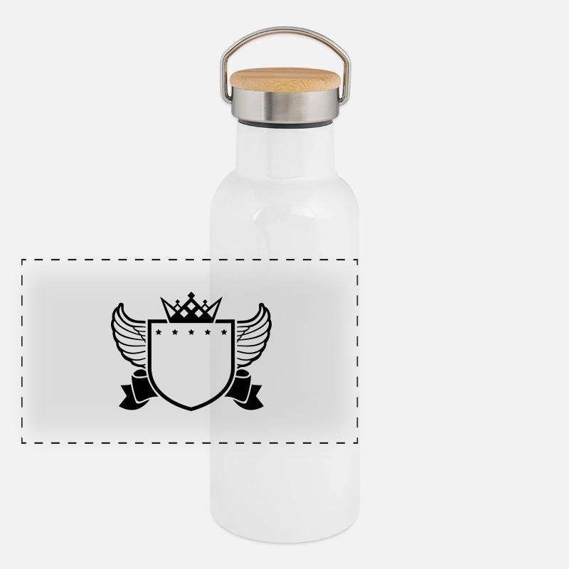 shield_empty_di1 Panorama Thermosflasche mit Bambusdeckel