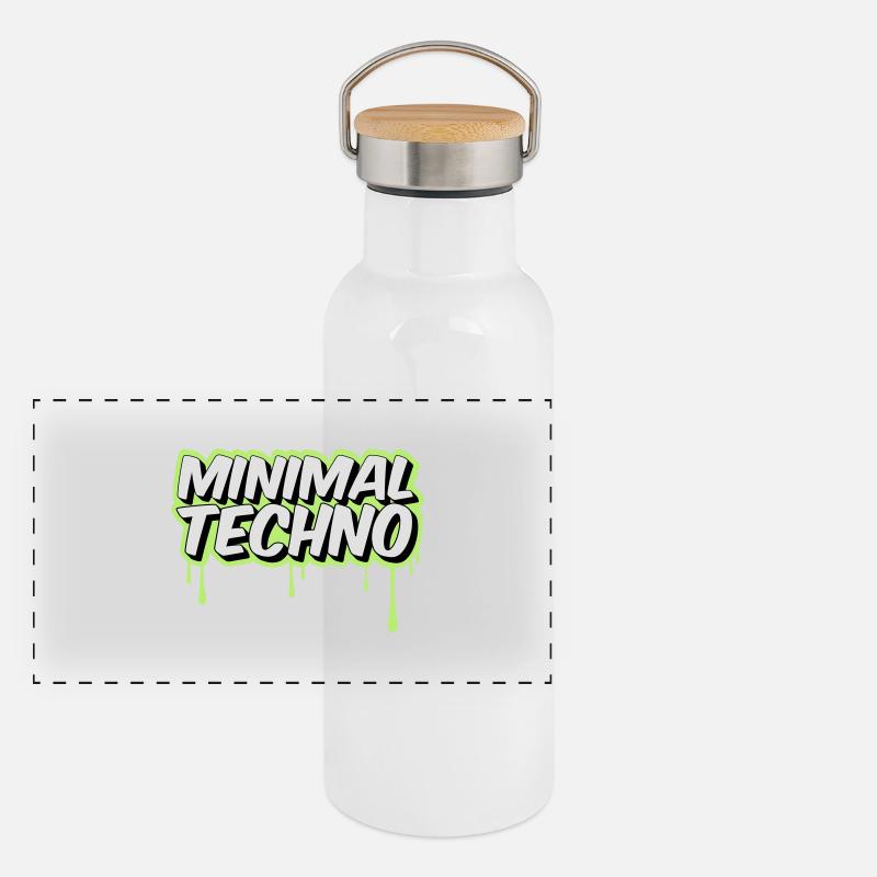 MINIMAL TECHNO Gourde isotherme avec bouchon en bambou