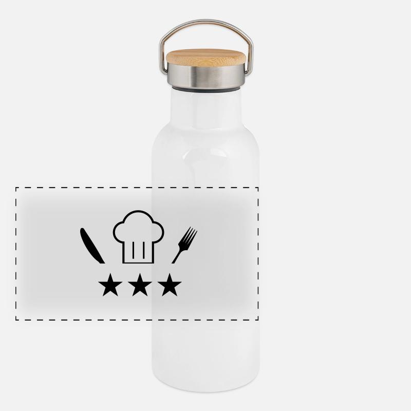 Cuisine Panorama Thermosflasche mit Bambusdeckel