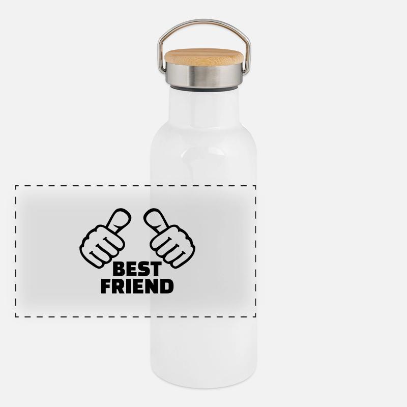 Best Friend Gourde isotherme avec bouchon en bambou