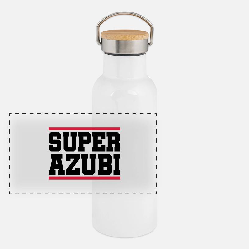 super azubi Panorama Thermosflasche mit Bambusdeckel