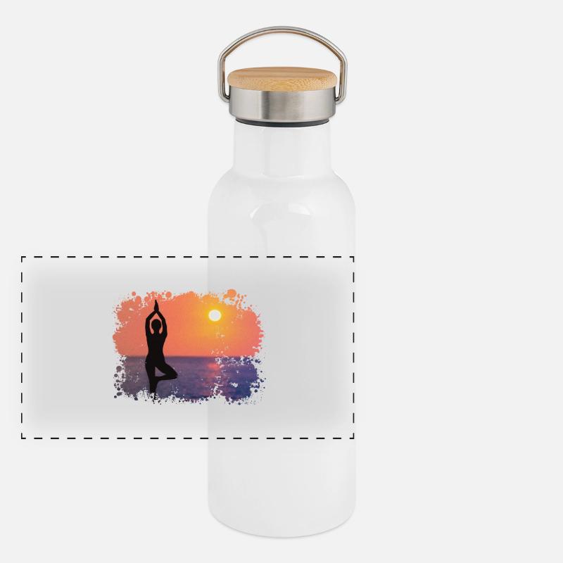 YOGA Panoramic Thermal Bottle with Bamboo Lid