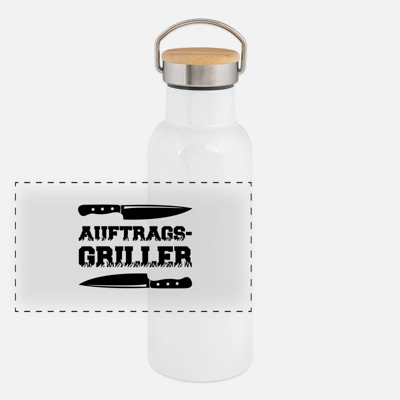 auftragsgriller 01 Panorama Thermosflasche mit Bambusdeckel