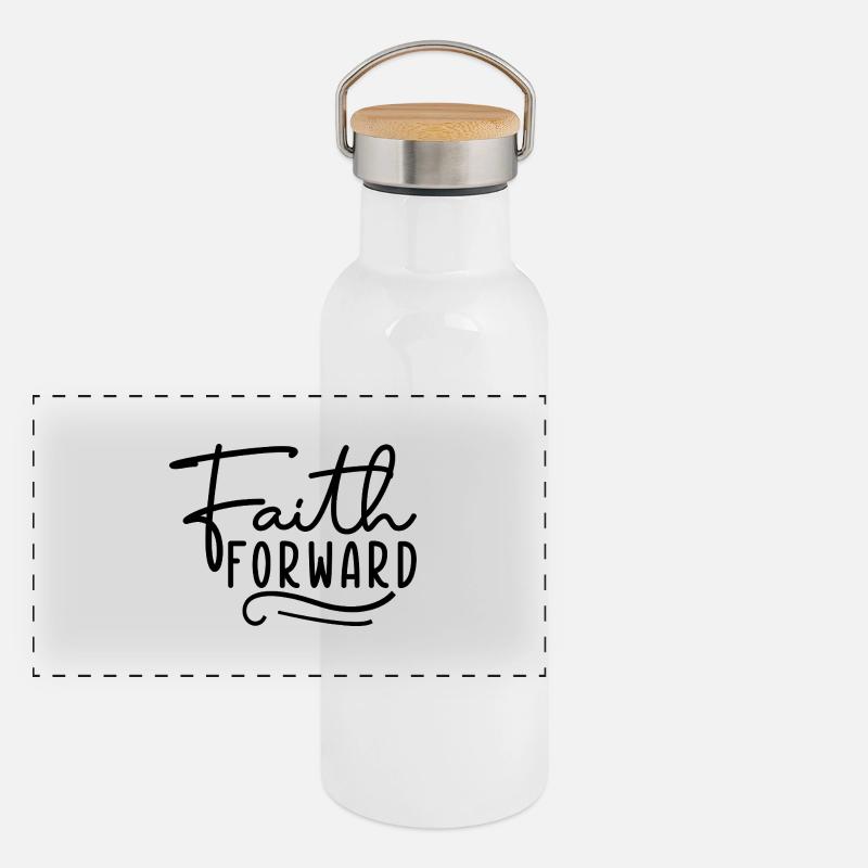 Faith Forward Panoramic Thermal Bottle with Bamboo Lid