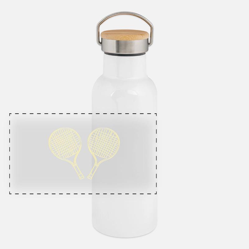 Rackets Panoramic Thermal Bottle with Bamboo Lid