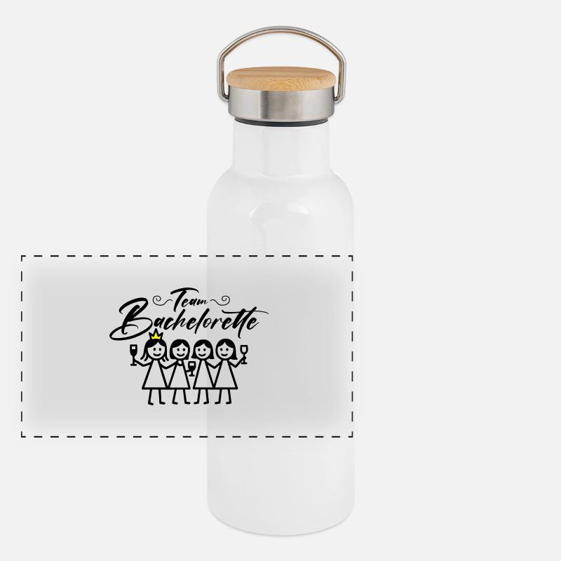 Bachelorette Team Girls Gourde isotherme avec bouchon en bambou