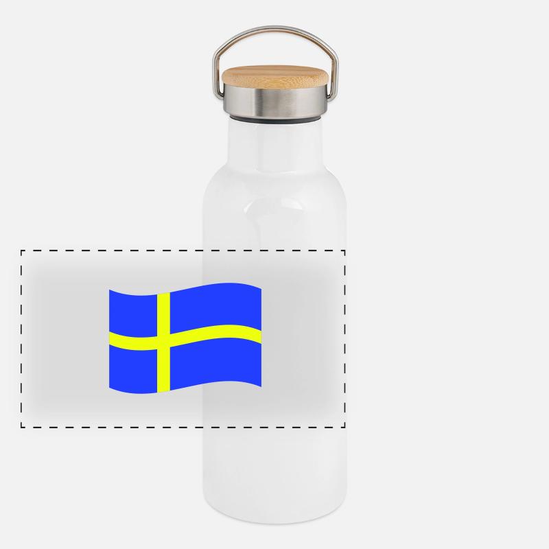 Sweden Panoramic Thermal Bottle with Bamboo Lid