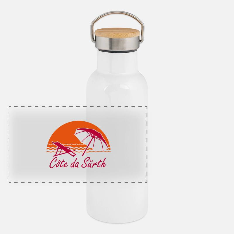 Côte da Sürth Panorama Thermosflasche mit Bambusdeckel