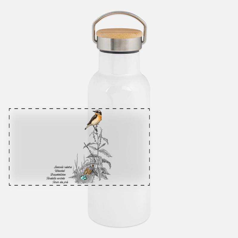 Gorges de marrons Gourde isotherme avec bouchon en bambou