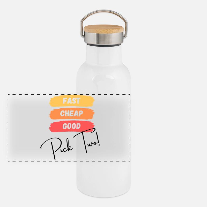 Fast, cheap, good - pick two! Panoramic Thermal Bottle with Bamboo Lid