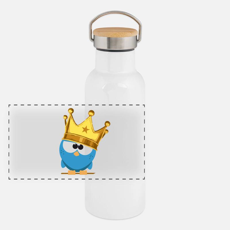 King Birdie Panoramic Thermal Bottle with Bamboo Lid