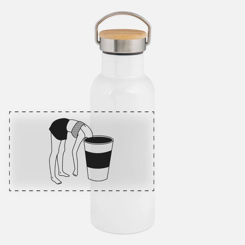 COFFEE BREAK Panorama Thermosflasche mit Bambusdeckel