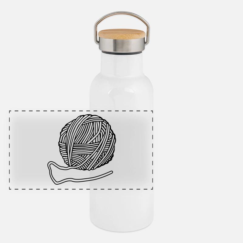 Wool Panoramic Thermal Bottle with Bamboo Lid