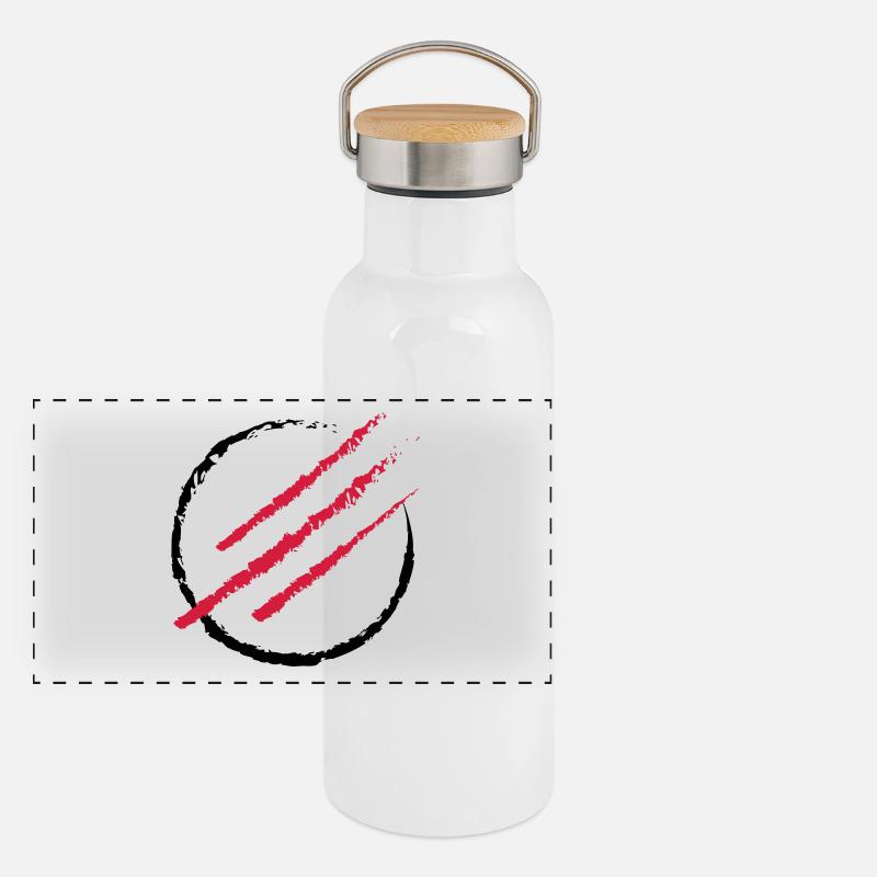 Scratch the Circle Panoramic Thermal Bottle with Bamboo Lid