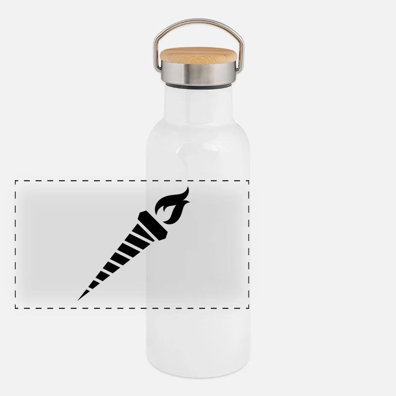 Fackel Panorama Thermosflasche mit Bambusdeckel