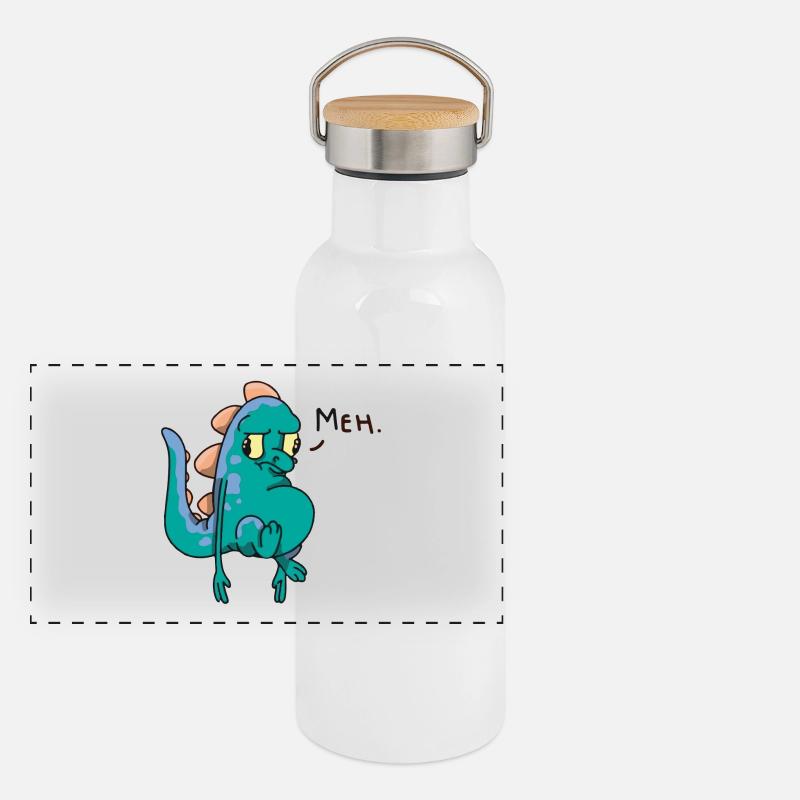 Monster Panorama Thermosflasche mit Bambusdeckel