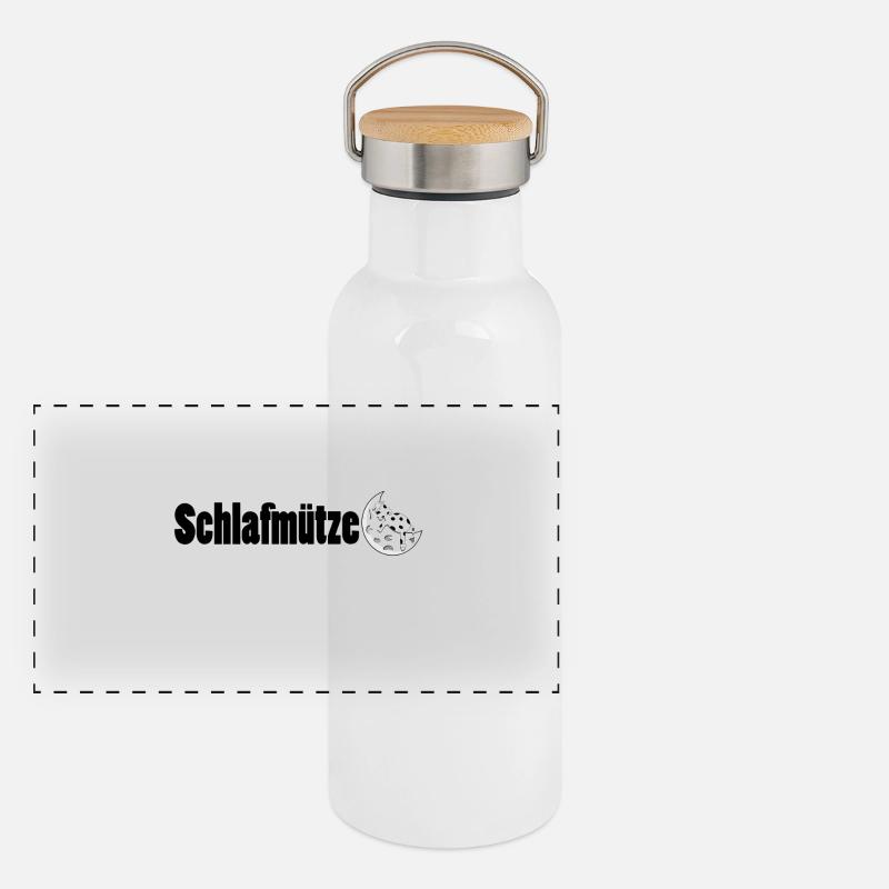 Schlafmuetze Panorama Thermosflasche mit Bambusdeckel