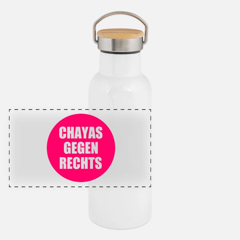 chayas gegen rechts Panorama Thermosflasche mit Bambusdeckel