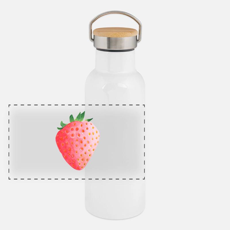 Panorama Thermosflasche mit Bambusdeckel