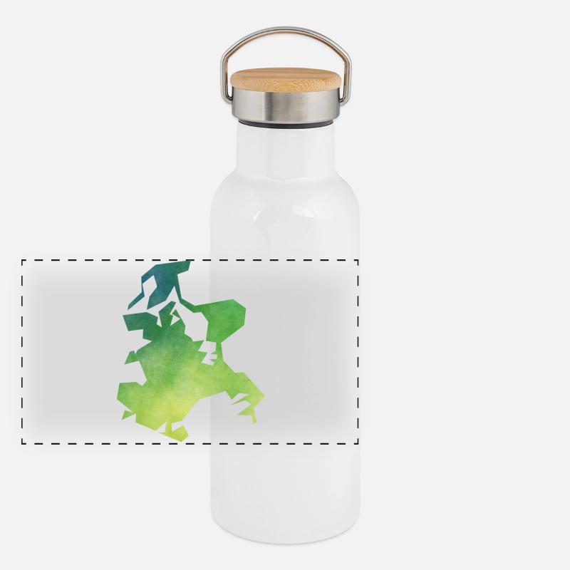 ruegen Gourde isotherme avec bouchon en bambou