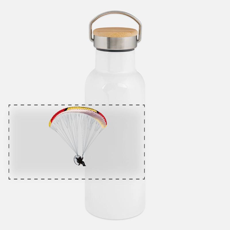 Paramotor Gourde isotherme avec bouchon en bambou