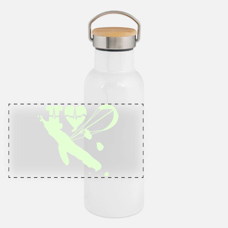 create your own NEW CALEDONIA stuff Panoramic Thermal Bottle with Bamboo Lid