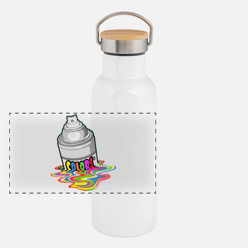 Melting spray Gourde isotherme avec bouchon en bambou