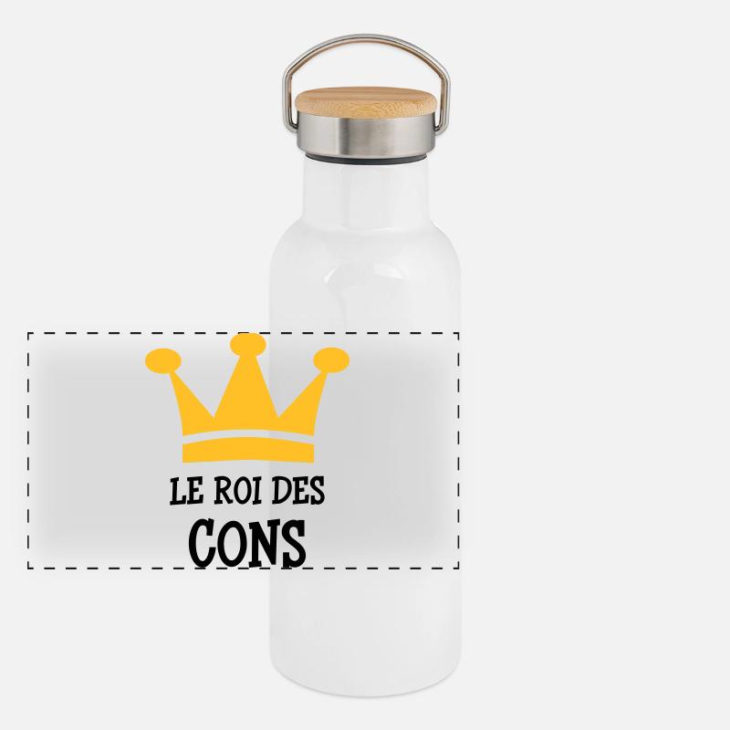 The King of Cons Panoramic Thermal Bottle with Bamboo Lid