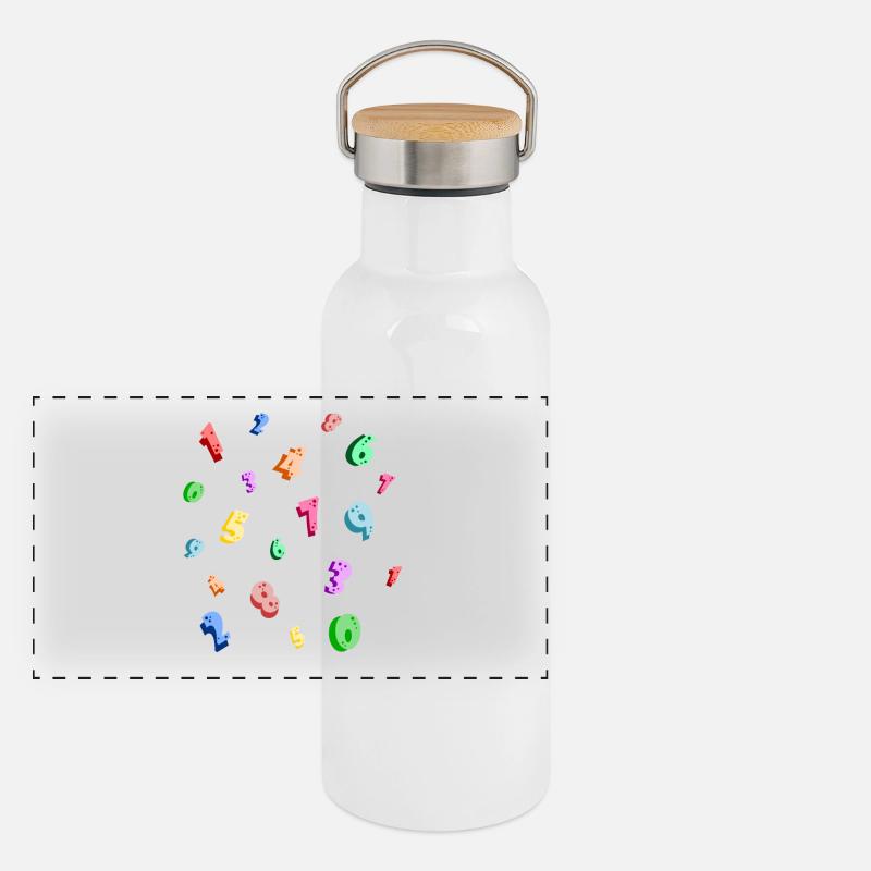 numero Thermos con coperchio in bambù