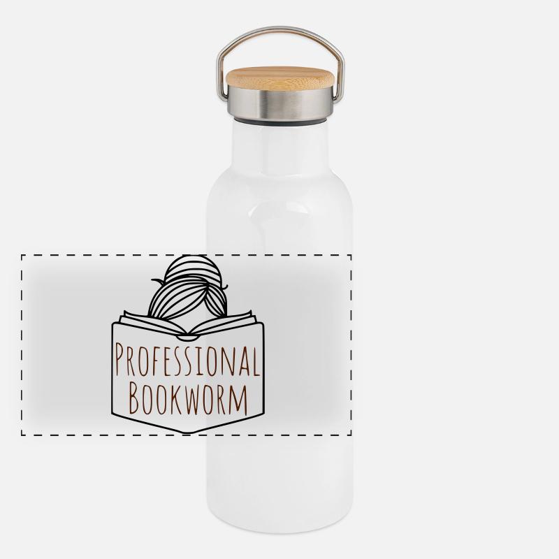 Professional bookworm Panoramic Thermal Bottle with Bamboo Lid