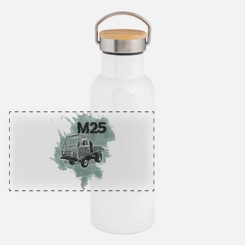 Multicar M25 Panoramic Thermal Bottle with Bamboo Lid