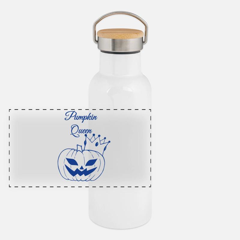 Reine de la citrouille Gourde isotherme avec bouchon en bambou
